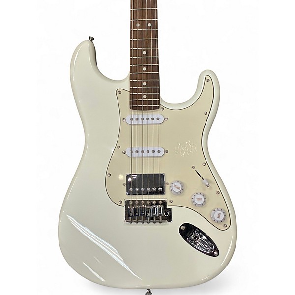 Used Donner Seeker White Solid Body Electric Guitar
