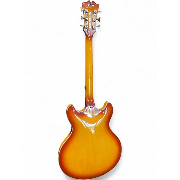 Used D'Angelico Premier Series DC XT Iced Tea Hollow Body Electric Guitar