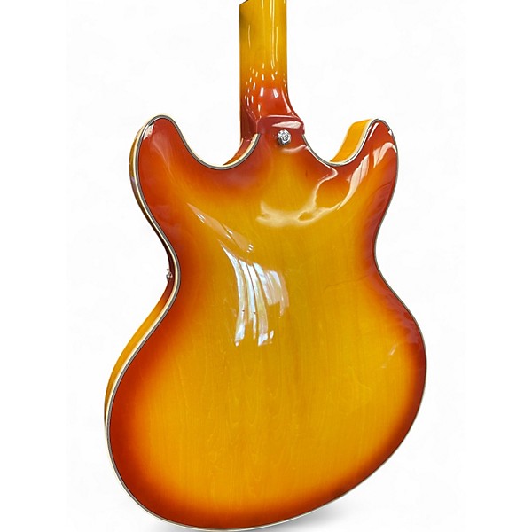 Used D'Angelico Premier Series DC XT Iced Tea Hollow Body Electric Guitar