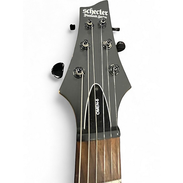 Used Schecter Guitar Research Omen 6 SATIN WALNUT Solid Body Electric Guitar