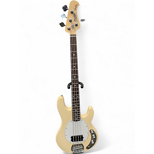 Used Sterling by Music Man Sub 4 Cream Electric Bass Guitar