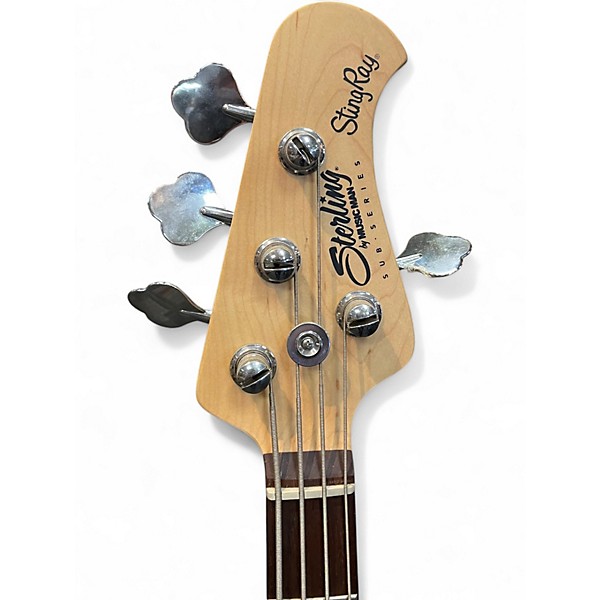 Used Sterling by Music Man Sub 4 Cream Electric Bass Guitar