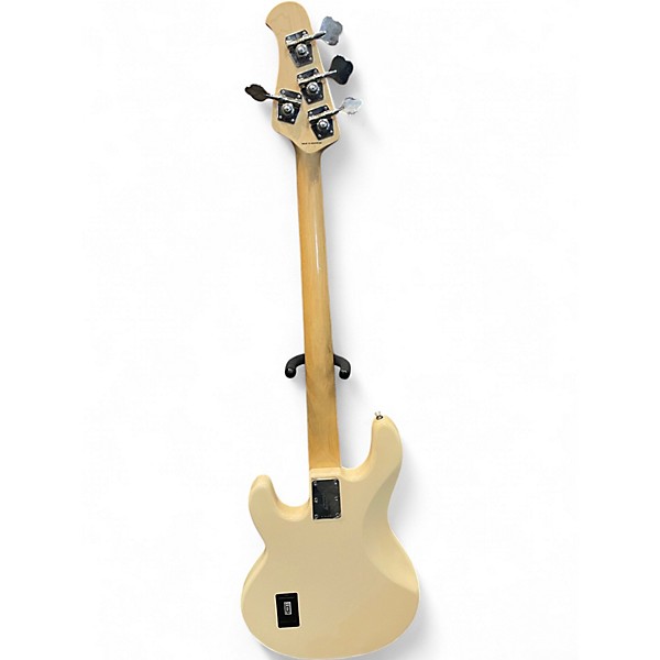 Used Sterling by Music Man Sub 4 Cream Electric Bass Guitar