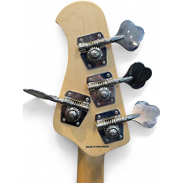 Used Sterling by Music Man Sub 4 Cream Electric Bass Guitar
