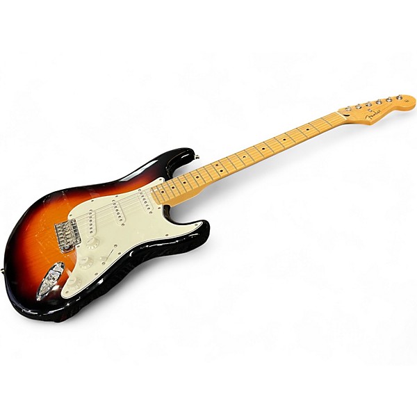 Used 2019 Fender Player Stratocaster 3 Tone Sunburst Solid Body Electric Guitar