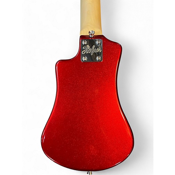 Used Hofner Shorty Red Electric Guitar