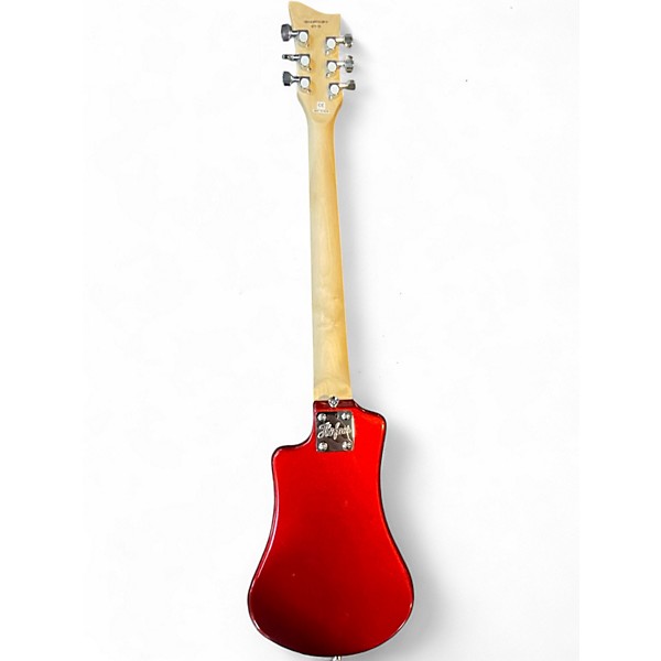 Used Hofner Shorty Red Electric Guitar