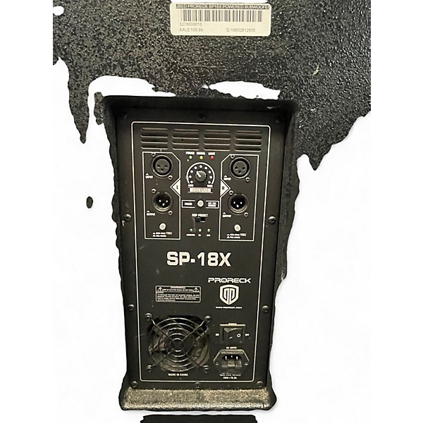 Used Proreck SP18X Powered Subwoofer