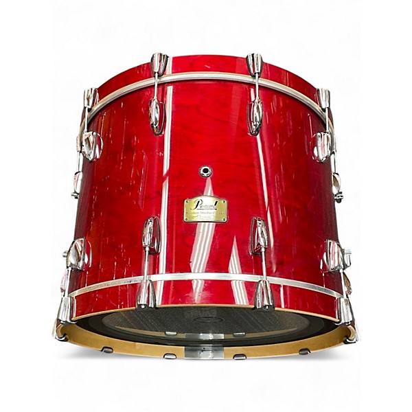 Used Pearl 4 Piece Session Studio Classic Red Drum Kit