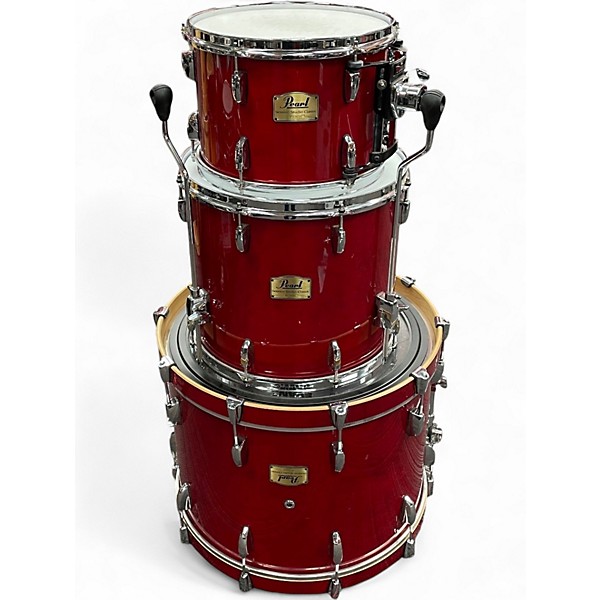 Used Pearl 4 Piece Session Studio Classic Red Drum Kit