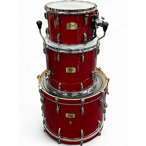 Used Pearl 3 Piece Session Studio Classic Red Drum Kit