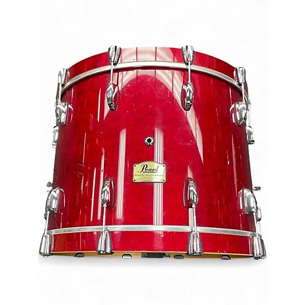 Used Pearl 3 Piece Session Studio Classic Red Drum Kit