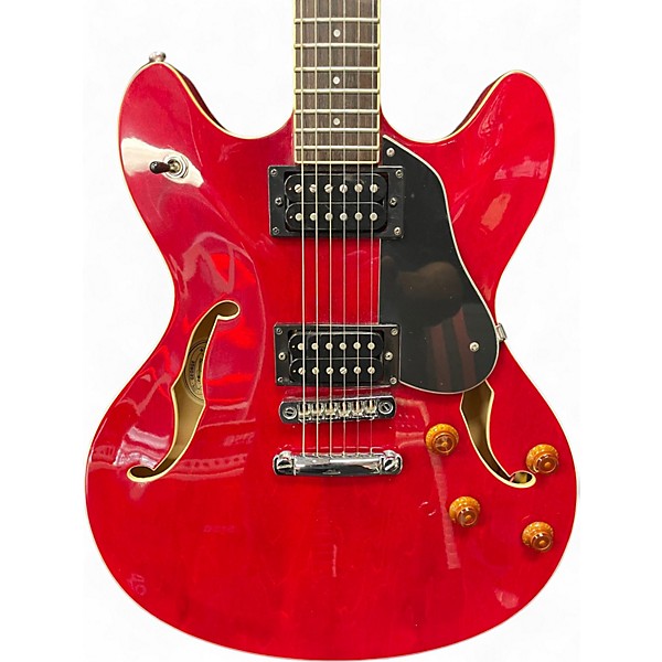 Used Washburn HB30 Cherry Hollow Body Electric Guitar