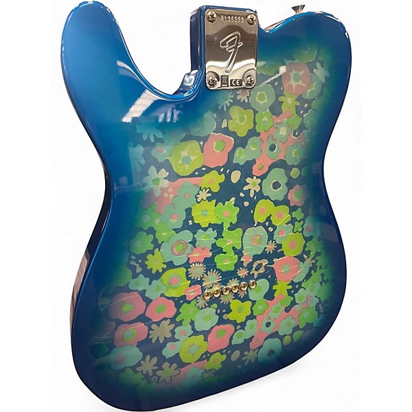 Used Fender Vintage Custom 1968 Blue Flower Telecaster Blue Flower Solid Body Electric Guitar