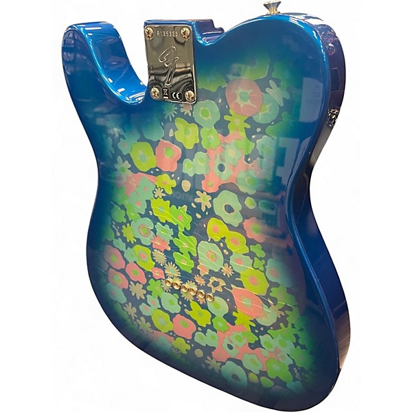 Used Fender Vintage Custom 1968 Blue Flower Telecaster Blue Flower Solid Body Electric Guitar