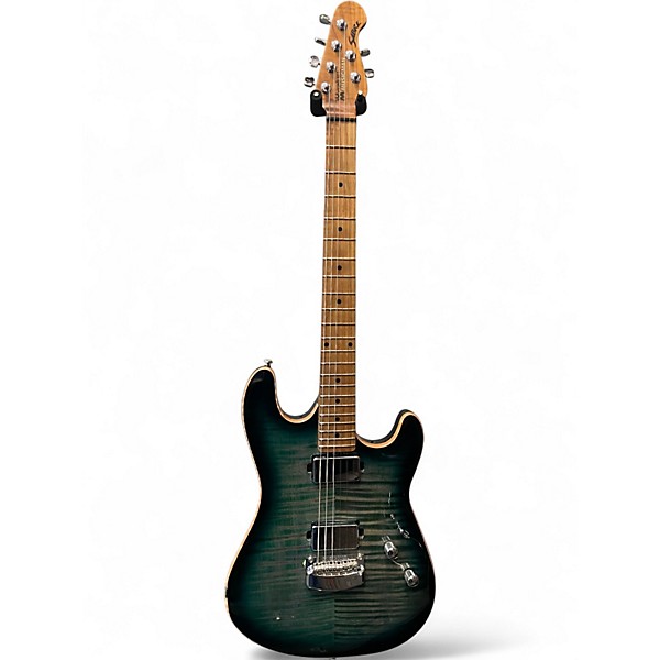 Used Ernie Ball Music Man sabre ht yucatan blue Solid Body Electric Guitar