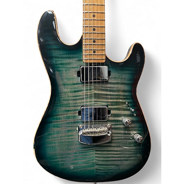 Used Ernie Ball Music Man sabre ht yucatan blue Solid Body Electric Guitar