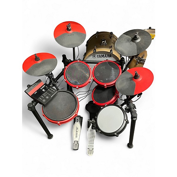 Used Alesis NITRO MAX SPECIAL EDITION RED Electric Drum Set