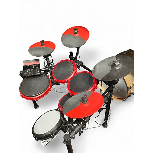 Used Alesis NITRO MAX SPECIAL EDITION RED Electric Drum Set