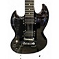 Used Harley Benton DC-200 Black Solid Body Electric Guitar
