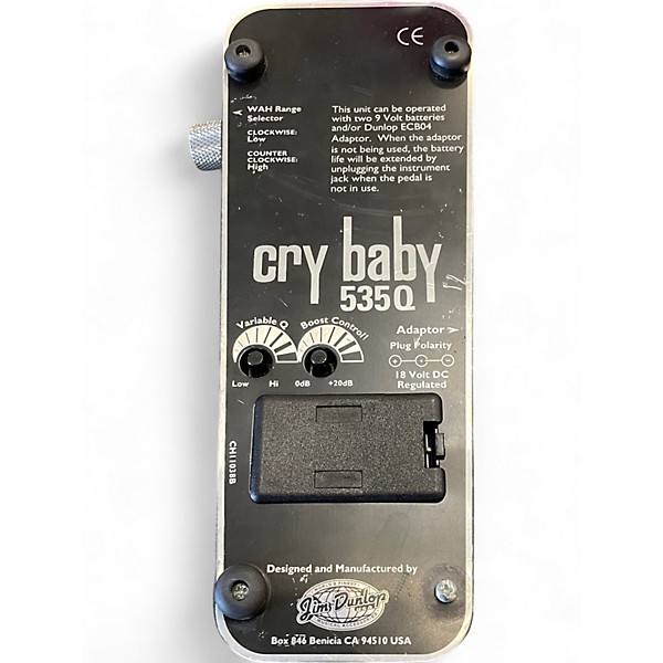 Used Dunlop 535Q Cry Baby Multi-Wah Effect Pedal