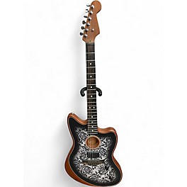 Used Fender AMERICAN ACOUSTASONIC JAZZMASTER BLACK PAISLEY Acoustic Electric Guitar