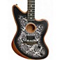 Used Fender AMERICAN ACOUSTASONIC JAZZMASTER BLACK PAISLEY Acoustic Electric Guitar