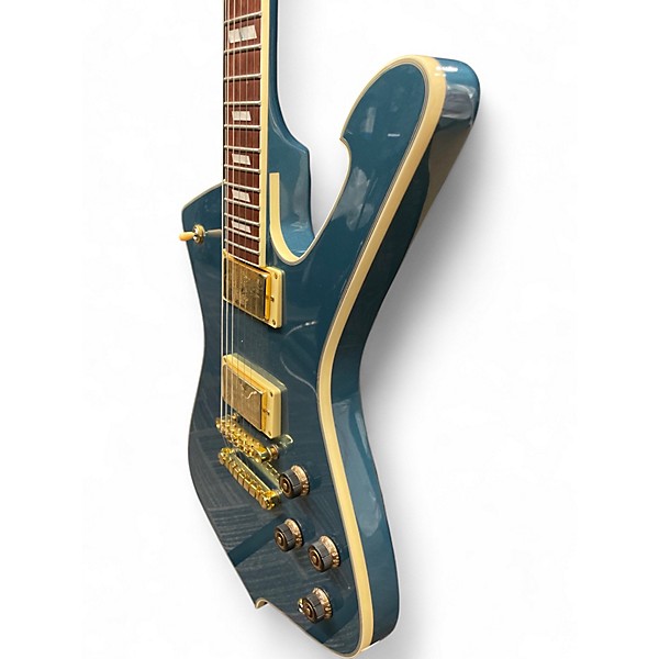 Used Ibanez IC420 Ice Blue Metallic Solid Body Electric Guitar