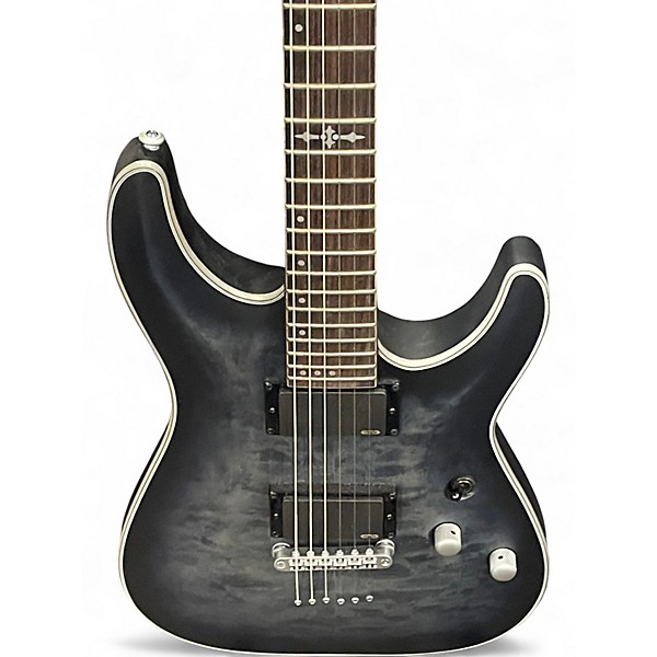 Used Schecter Guitar Research C1 Platinum Black Solid Body Electric Guitar