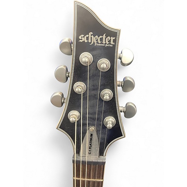 Used Schecter Guitar Research C1 Platinum Black Solid Body Electric Guitar