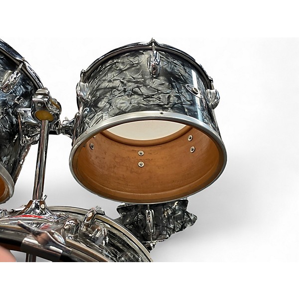 Used 1970s Slingerland 5 Piece Pop Outfit Black Diamond Pearl Drum Kit