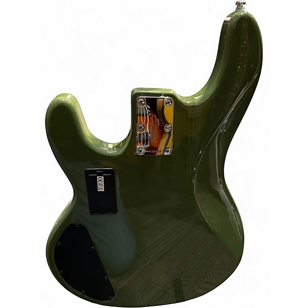 Used Sterling by Music Man RAY 4HH Olive Green Electric Bass Guitar