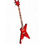 Used Dean ML Bass Trans Red Electric Bass Guitar thumbnail