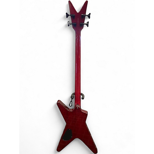 Used Dean ML Bass Trans Red Electric Bass Guitar