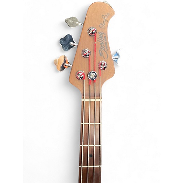 Used Sterling by Music Man Ray34 Natural Burl Satin Electric Bass Guitar