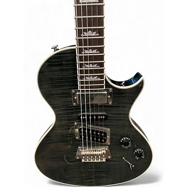 Used Epiphone Nighthawk Custom Reissue TRANSPARENT BLACK Solid Body Electric Guitar