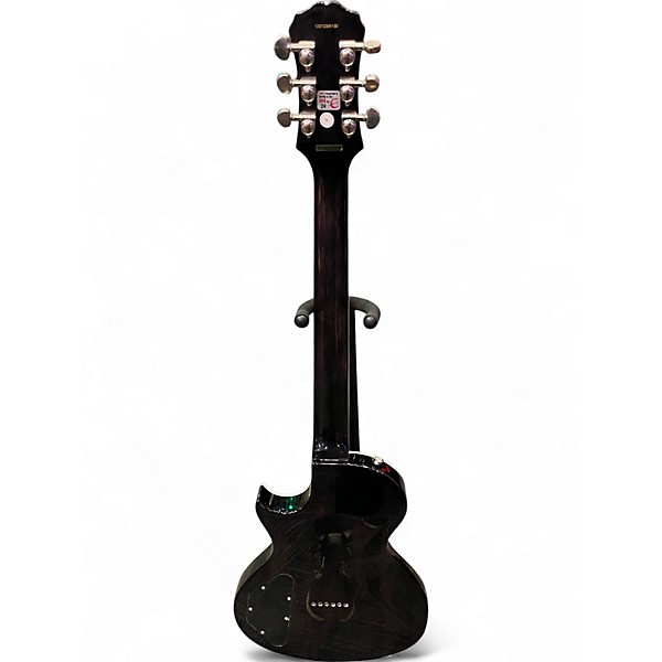 Used Epiphone Nighthawk Custom Reissue TRANSPARENT BLACK Solid Body Electric Guitar