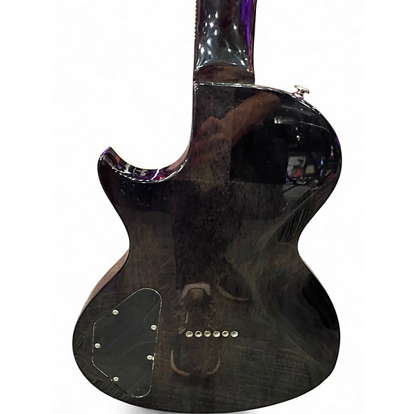 Used Epiphone Nighthawk Custom Reissue TRANSPARENT BLACK Solid Body Electric Guitar