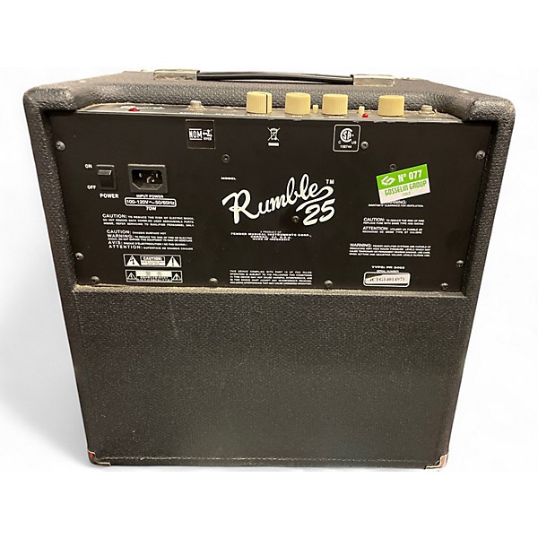 Used Fender RUMBLE 25 Bass Combo Amp