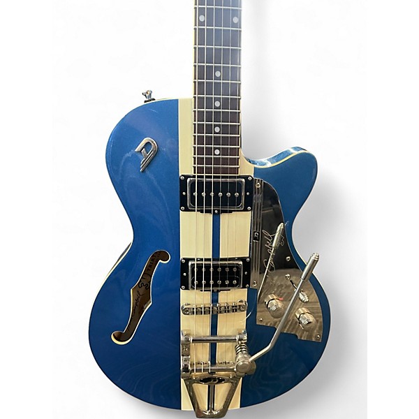 Used Deusenberg Mike Cambpell Starplayer TV Blue Hollow Body Electric Guitar