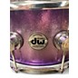 Used DW 6.5X14 Collector's Series Exotic Maple Mahogany Snare LAVENDER GLITZ Drum