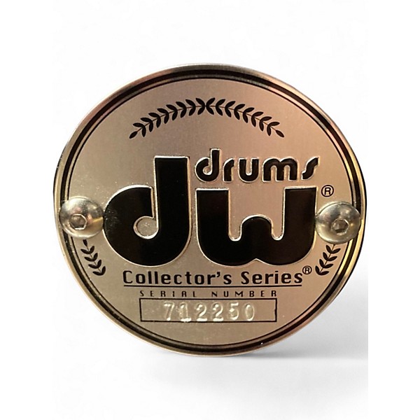 Used DW 6.5X14 Collector's Series Exotic Maple Mahogany Snare LAVENDER GLITZ Drum