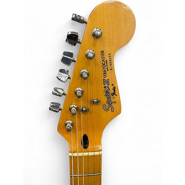 Used Squier II Standard Stratocaster Red Solid Body Electric Guitar