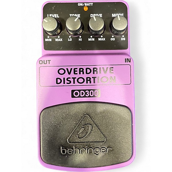 Used Behringer OD300 Overdrive/Distortion Effect Pedal