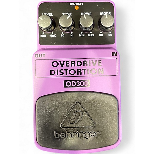 Used Behringer OD300 Overdrive/Distortion Effect Pedal