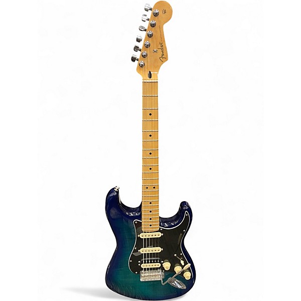 Used Fender Standard Stratocaster HSS Blue Solid Body Electric Guitar