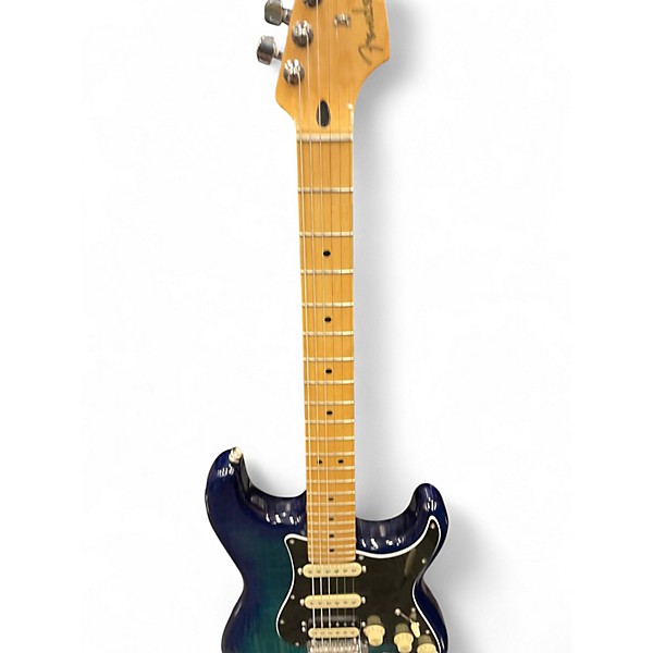 Used Fender Standard Stratocaster HSS Blue Solid Body Electric Guitar
