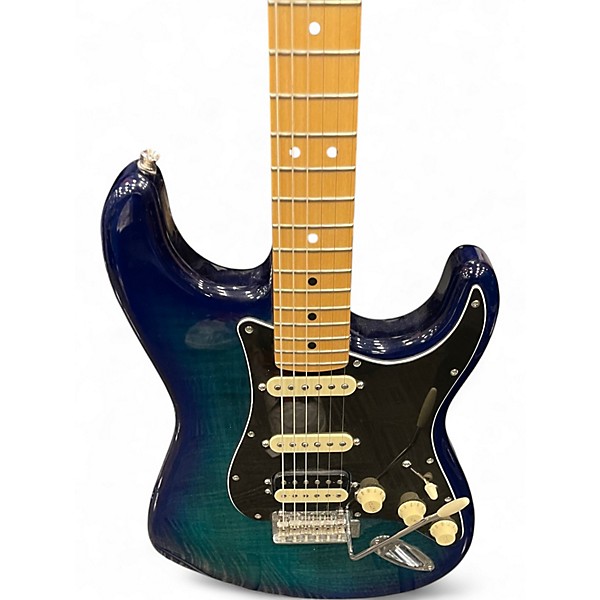 Used Fender Standard Stratocaster HSS Blue Solid Body Electric Guitar