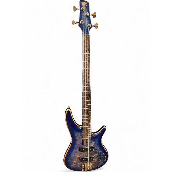 Used Ibanez SR2600 Blue Electric Bass Guitar
