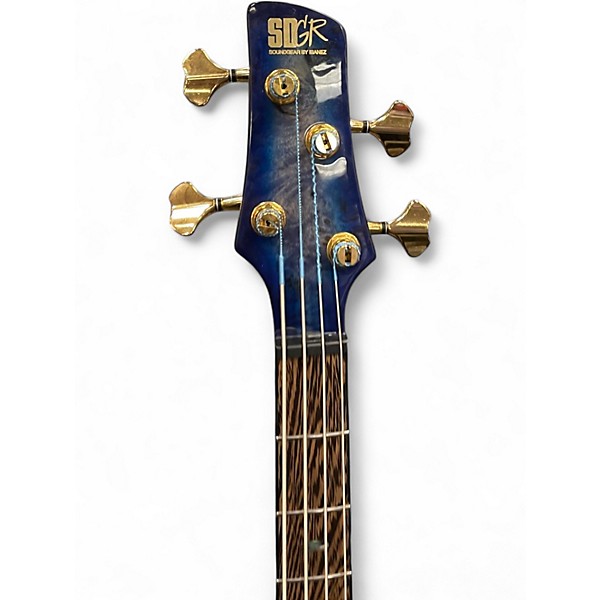 Used Ibanez SR2600 Blue Electric Bass Guitar